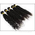 Brazilian Remy Human Hair Extensions Black Color Deep Wave